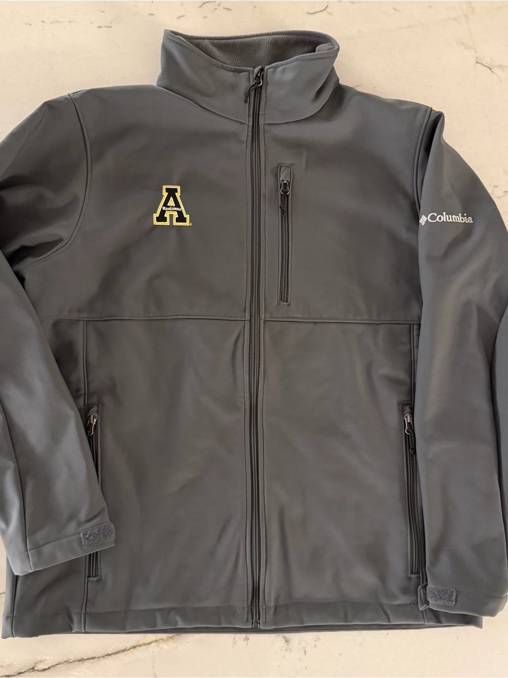 Columbia App State Mountaineers Full Zip Windbreaker Jacket Mens Large